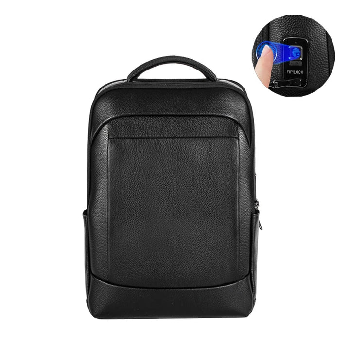 Men’s Business Laptop Backpack with Fingerprint Lock – Large Capacity Anti-Theft