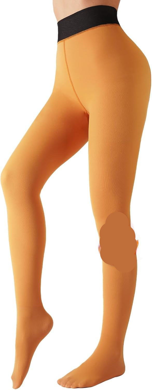 Fleece-lined Tights - Nova-Yellow-XS-Nora Luxe