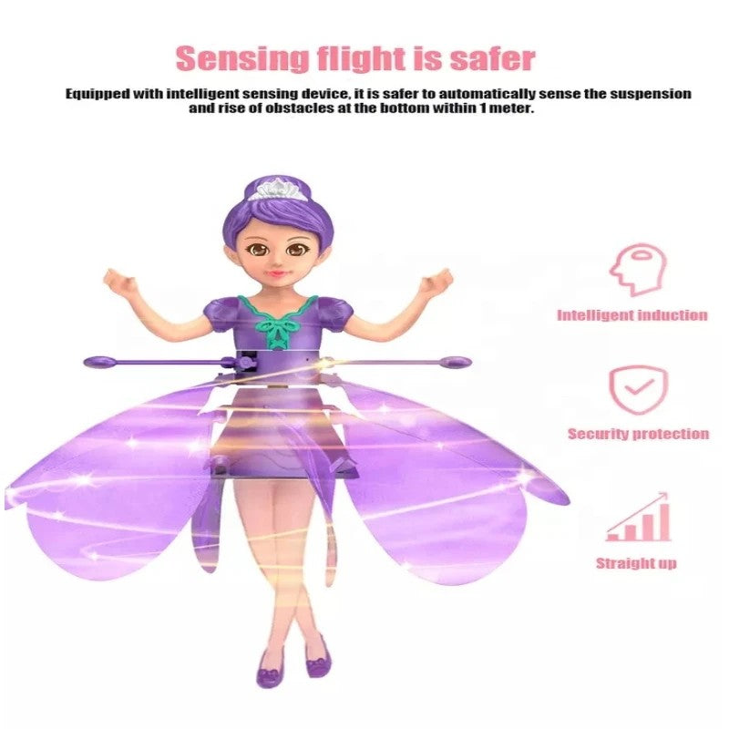 FLYING POP WITH LIGHT - DANCE SIMULATION & GESTURE CONTROL - MAGICAL FLYING TOY FOR CHILDREN-Purple-Nora Luxe