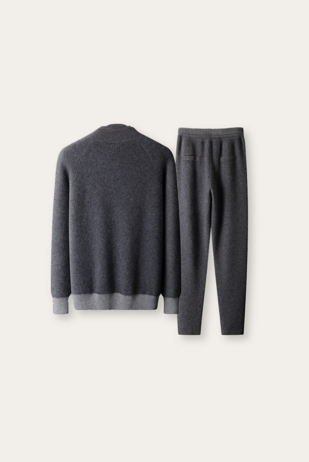 Grey Cashmere Merino Wool Set – Vittore-S-The Livary