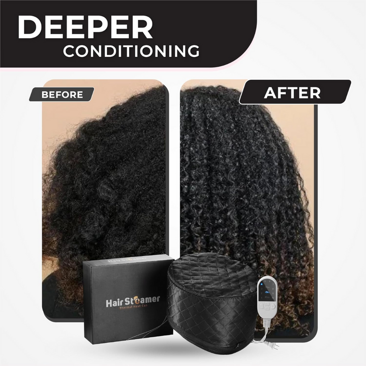 Hair Steamer for Deep Conditioning-Black-Nora Luxe