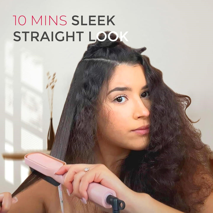 Hair Styler Brush – 5 Heat Settings, Fast Heating-Black-Nora Luxe