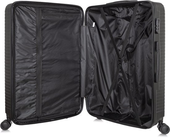 Hard-shell suitcase – Cordoba-Silver-M (63L)-Nora Luxe