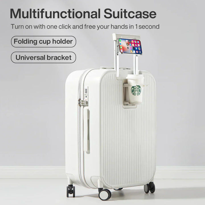 Hard-shell suitcase – Lyon-Black-S (42 L)-Nora Luxe