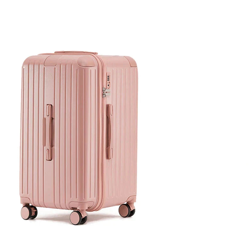 Hard shell suitcase – Milano Voyager-Pink-M (70 L)-Nora Luxe