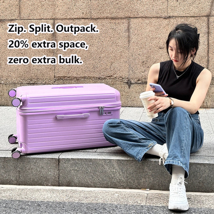 Hard shell suitcase – Milano Voyager-White-S (39 L)-Nora Luxe