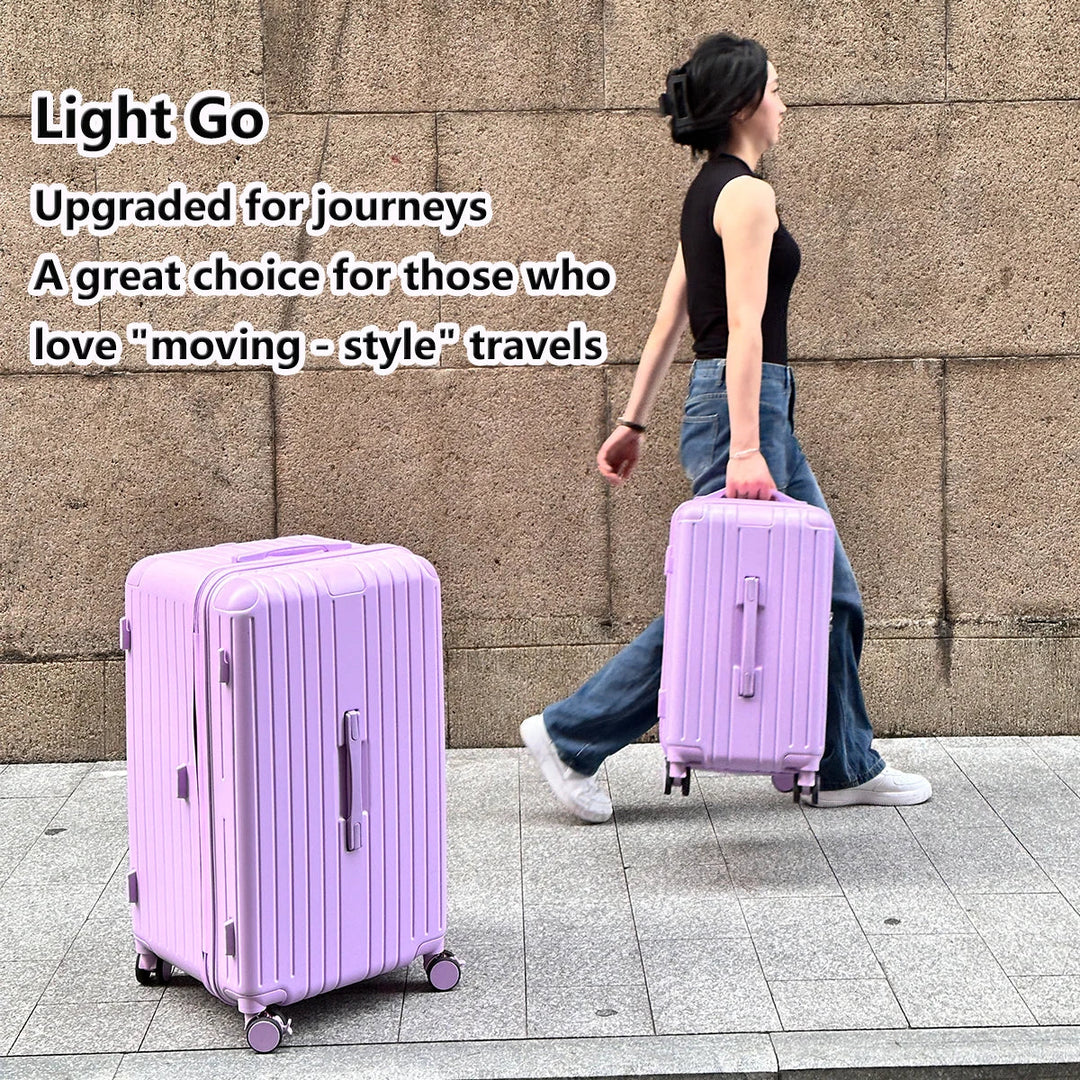 Hard shell suitcase – Milano Voyager-White-S (39 L)-Nora Luxe