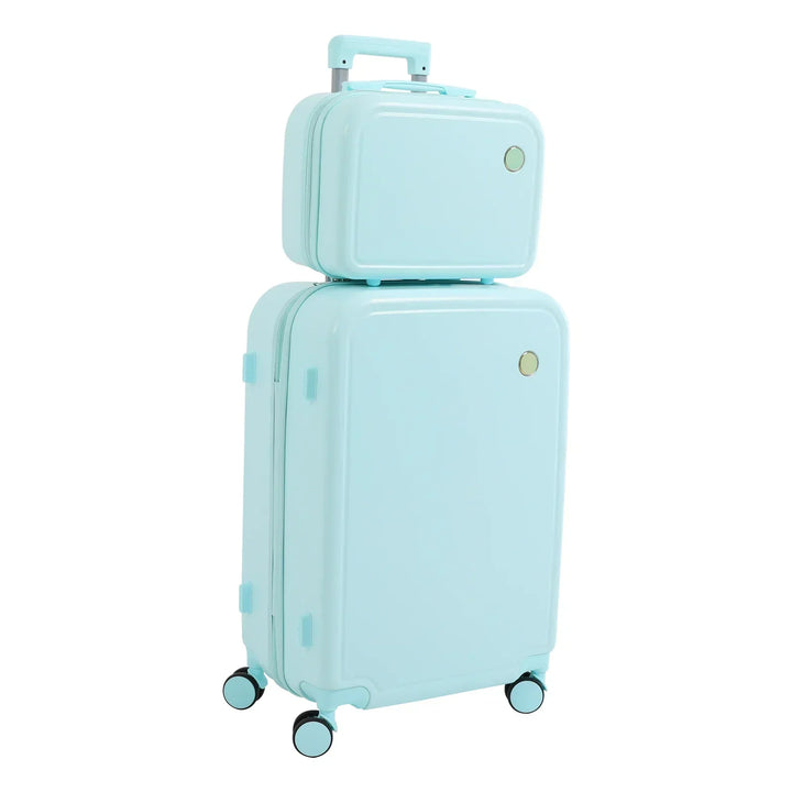 Hard shell suitcase set – Vienna Duo-Green-Nora Luxe