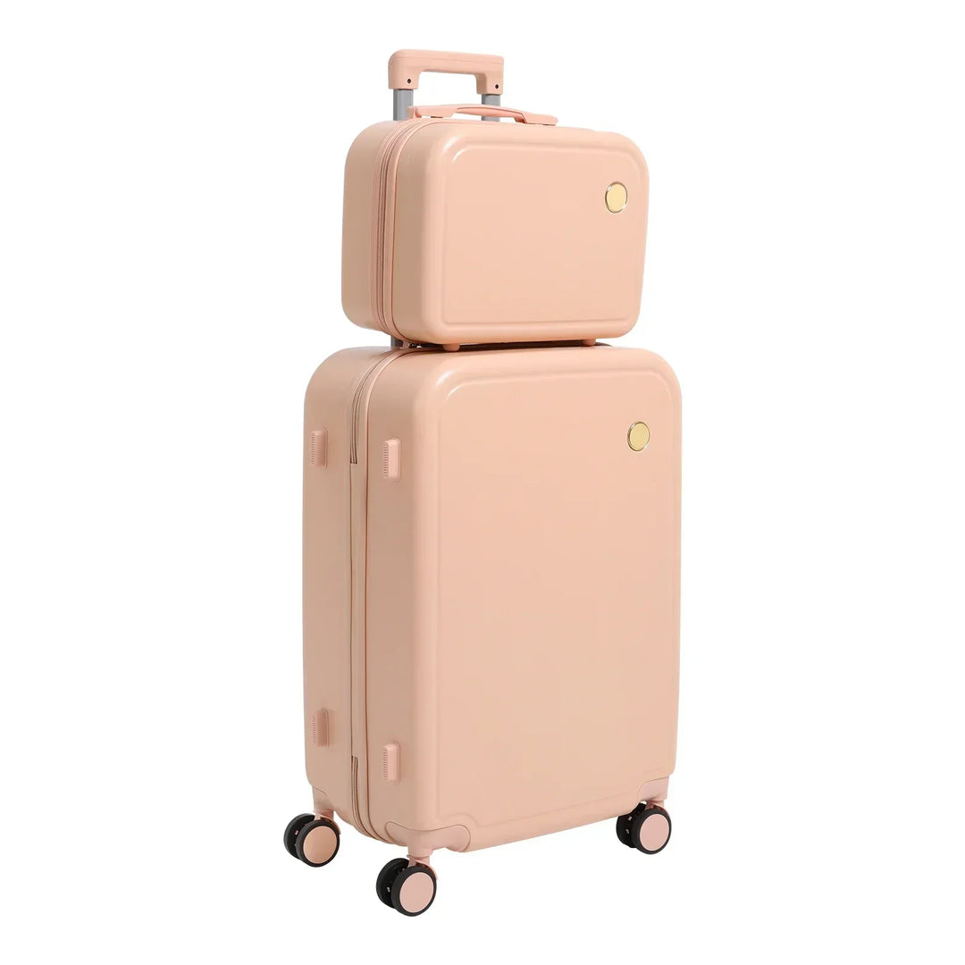 Hard shell suitcase set – Vienna Duo-Green-Nora Luxe