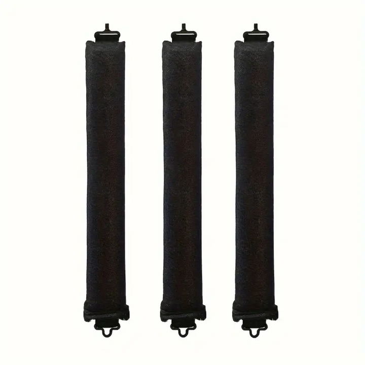 Heatless Hair Curler Set - Soft Curls While You Sleep-Black-3 pieces-Nora Luxe