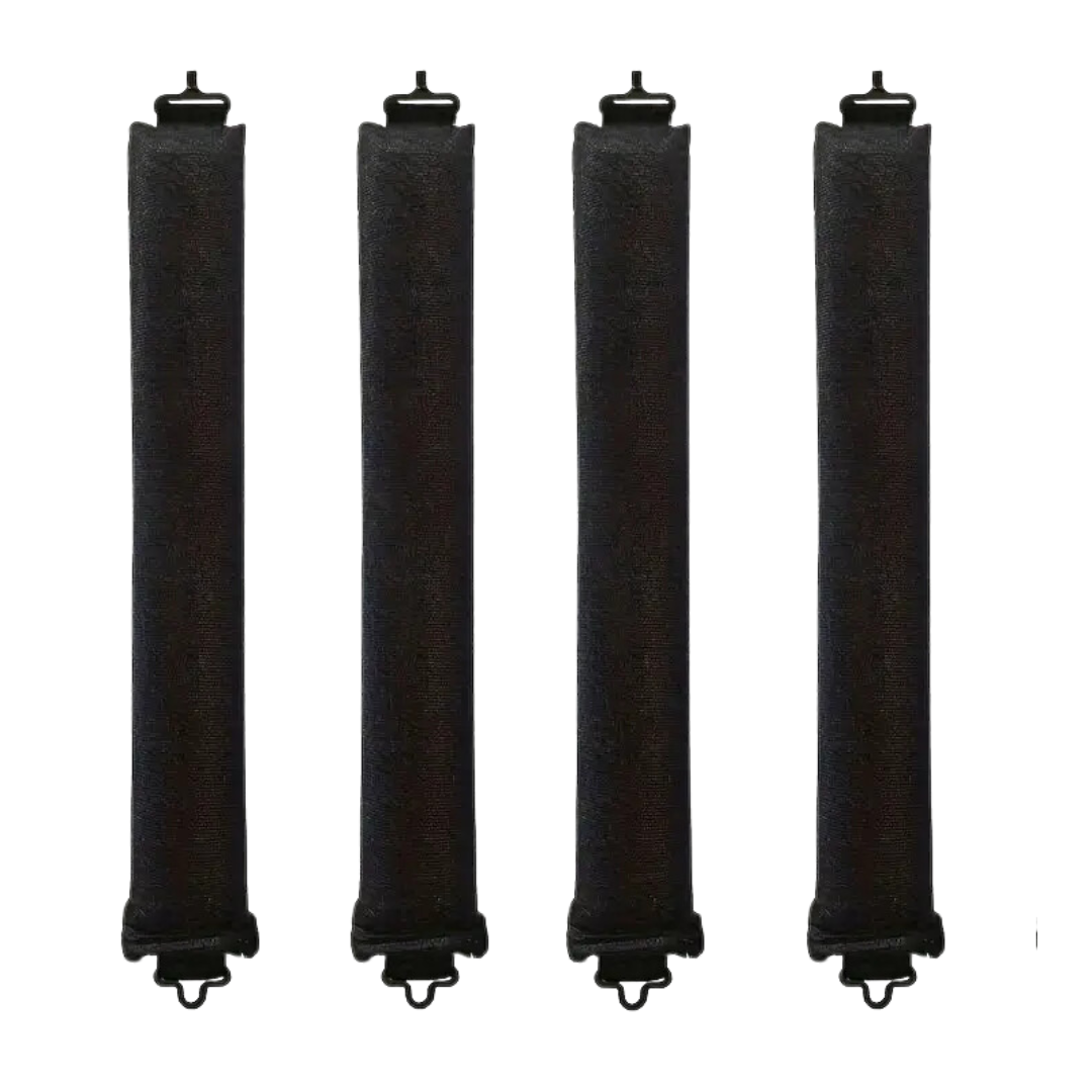 Heatless Hair Curler Set - Soft Curls While You Sleep-Black-4 pieces-Nora Luxe