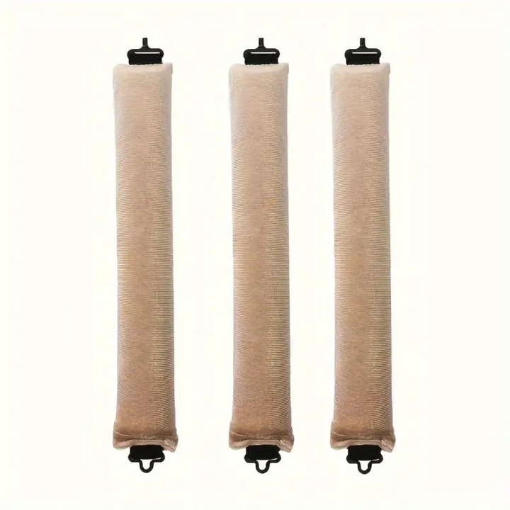 Heatless Hair Curler Set - Soft Curls While You Sleep-Khaki-3 pieces-Nora Luxe