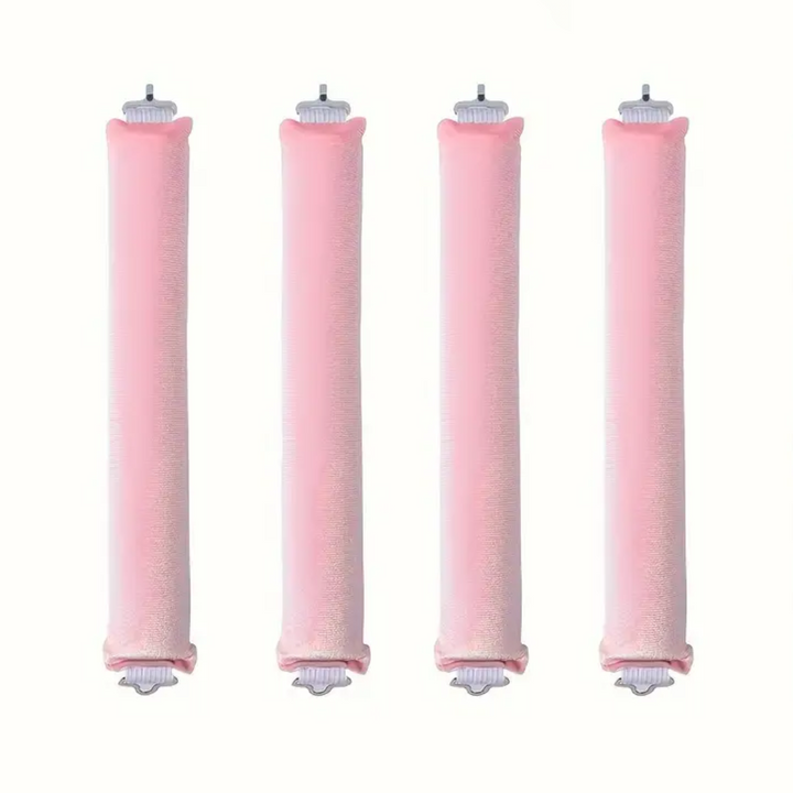 Heatless Hair Curler Set - Soft Curls While You Sleep-Pink-4 pieces-Nora Luxe
