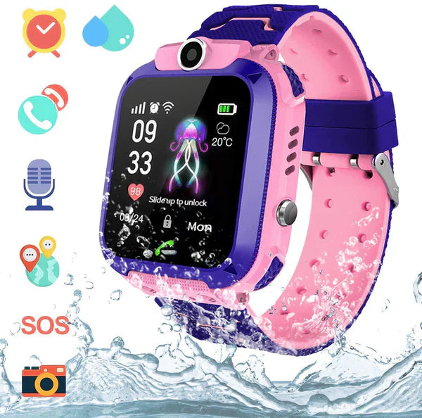 Kids GPS watch with Location and Calling - Luna-Pink-Nora Luxe