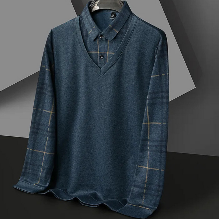 Knitted Men's Jumper with Print - Noah-S-Nora Luxe