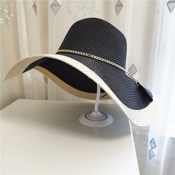 Ladies' summer hat with wide brim and UV protection – Lily-Black-One size fits all-The Livary