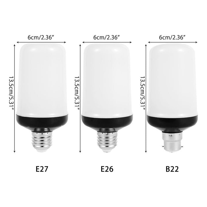 LED FLAME LIGHT PARTY LAMP - 4 MODES SIMULATING FIRE-E14 3Modes A-Nora Luxe