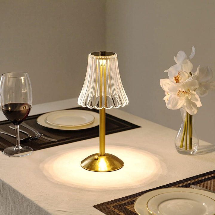 LED Retro Table Lamp USB Rechargeable - BrillianceGlow-Nora Luxe
