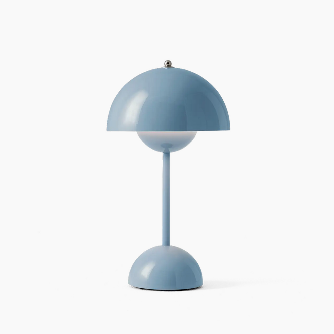 LED Table Lamp - LumiSphere-Light Blue-Nora Luxe