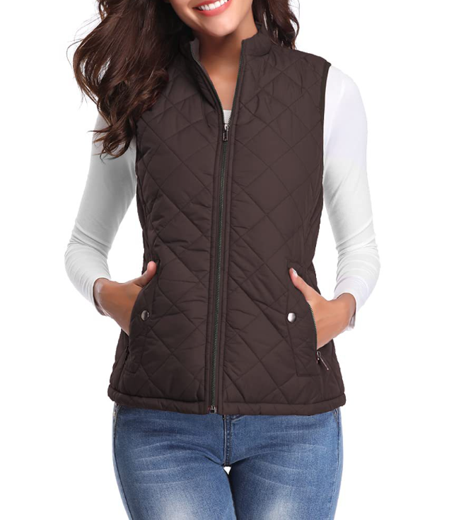 Lightly Padded Stylish Women's Bodywarmer - Lara-Brown-S-Nora Luxe