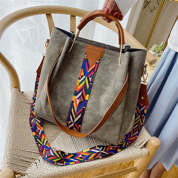 Spacious PU Leather Everyday Carry Tote