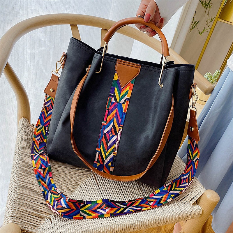 Spacious PU Leather Everyday Carry Tote