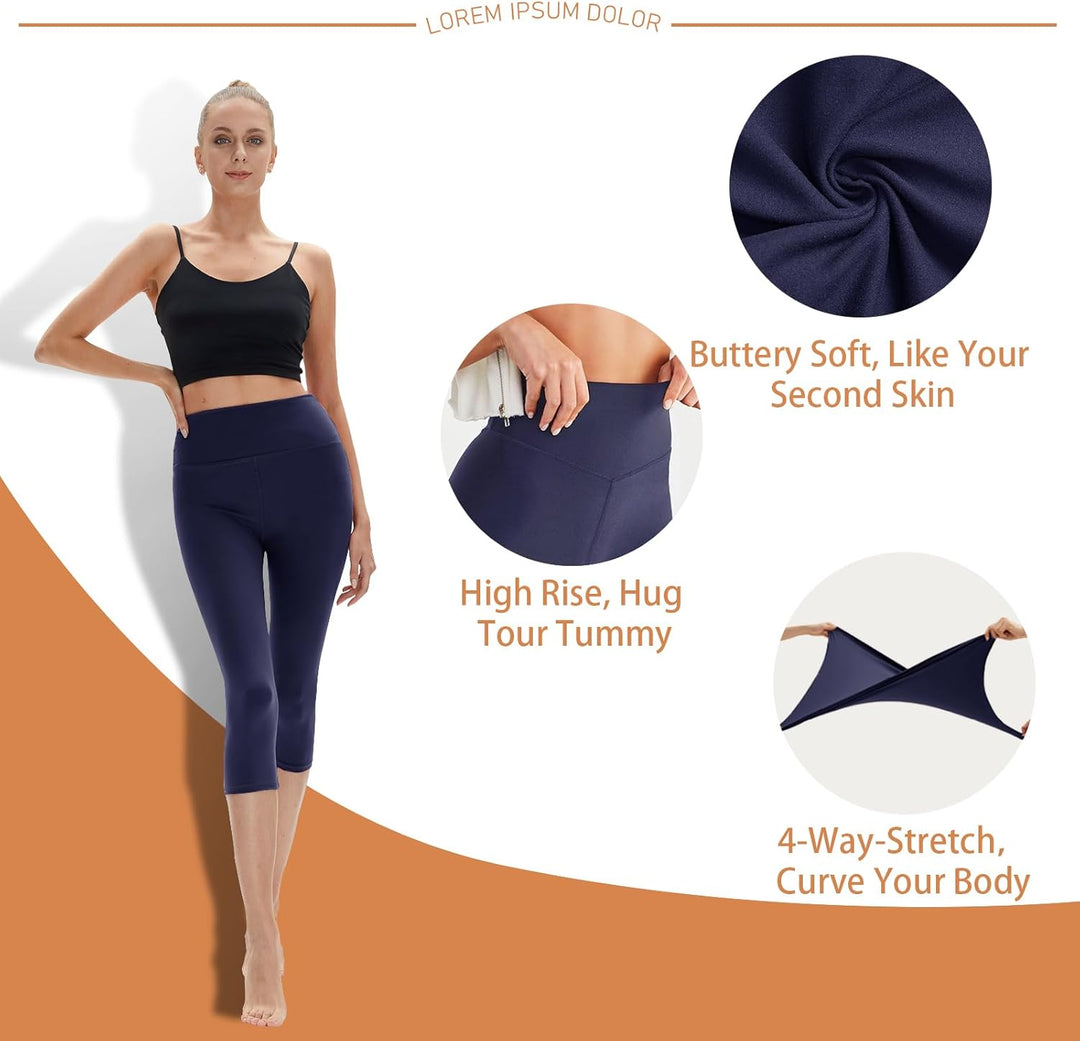 LuxeFit High-Waisted Leggings - Selene-Black-S-Nora Luxe