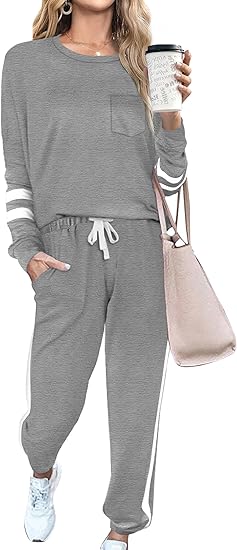 Luxury 2-Piece Jogging Outfit - Lisa-Gray-S-Nora Luxe