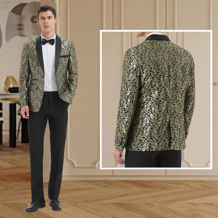 Luxury Men's Tuxedo - Leon-Black-XS-Nora Luxe