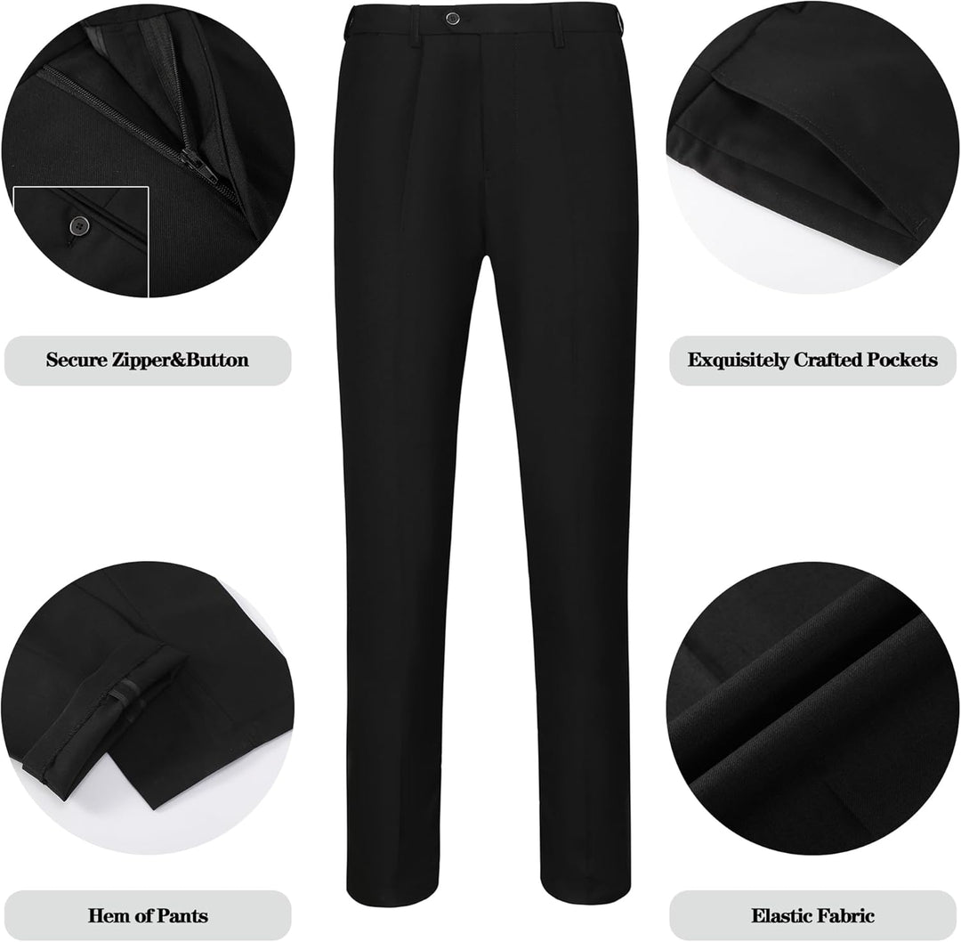 Luxury Men's Tuxedo - Leon-Black-XS-Nora Luxe
