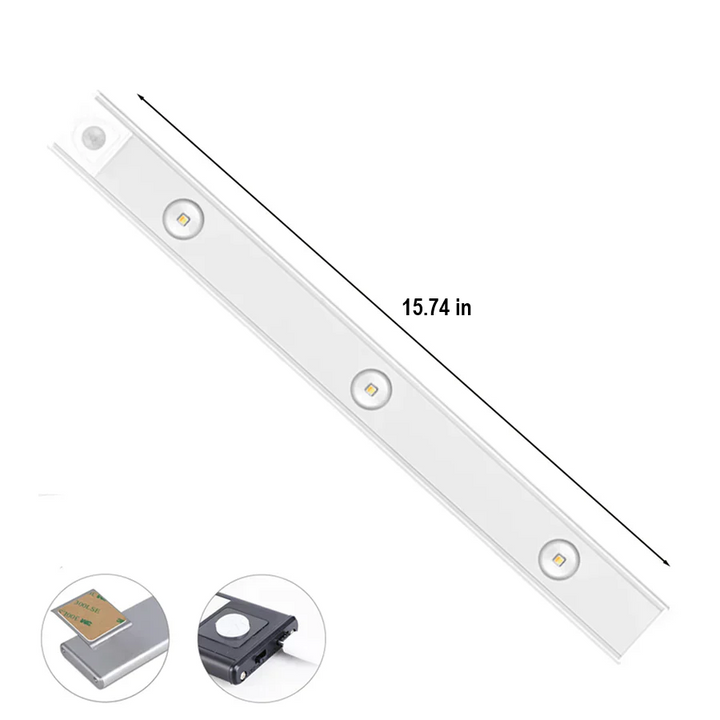 Luxury Wireless LED Cabinet Light - LumiLux-Black-13.78 inches-Nora Luxe