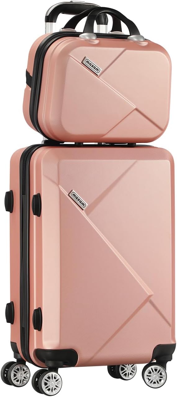 Compact 2-Piece Carry-On Luggage Set with Trolley Bag and Spinner Wheels – JetTrek