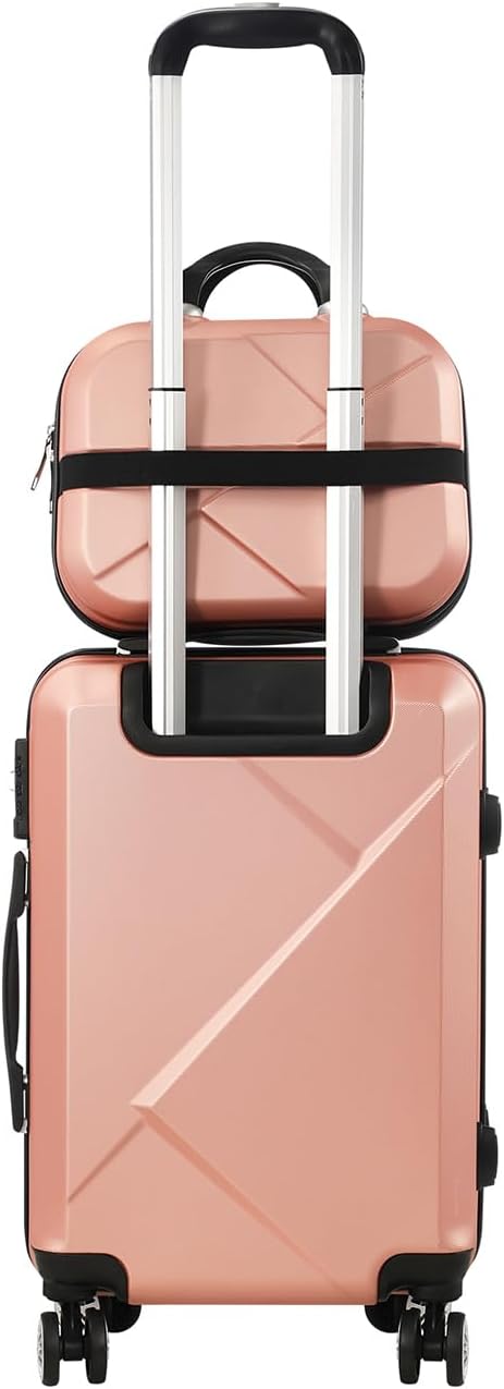 Compact 2-Piece Carry-On Luggage Set with Trolley Bag and Spinner Wheels – JetTrek