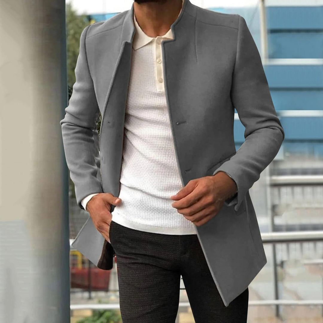 Men's Autumn/Winter Tweed Coat – Lazaro-Grey-S-The Livary