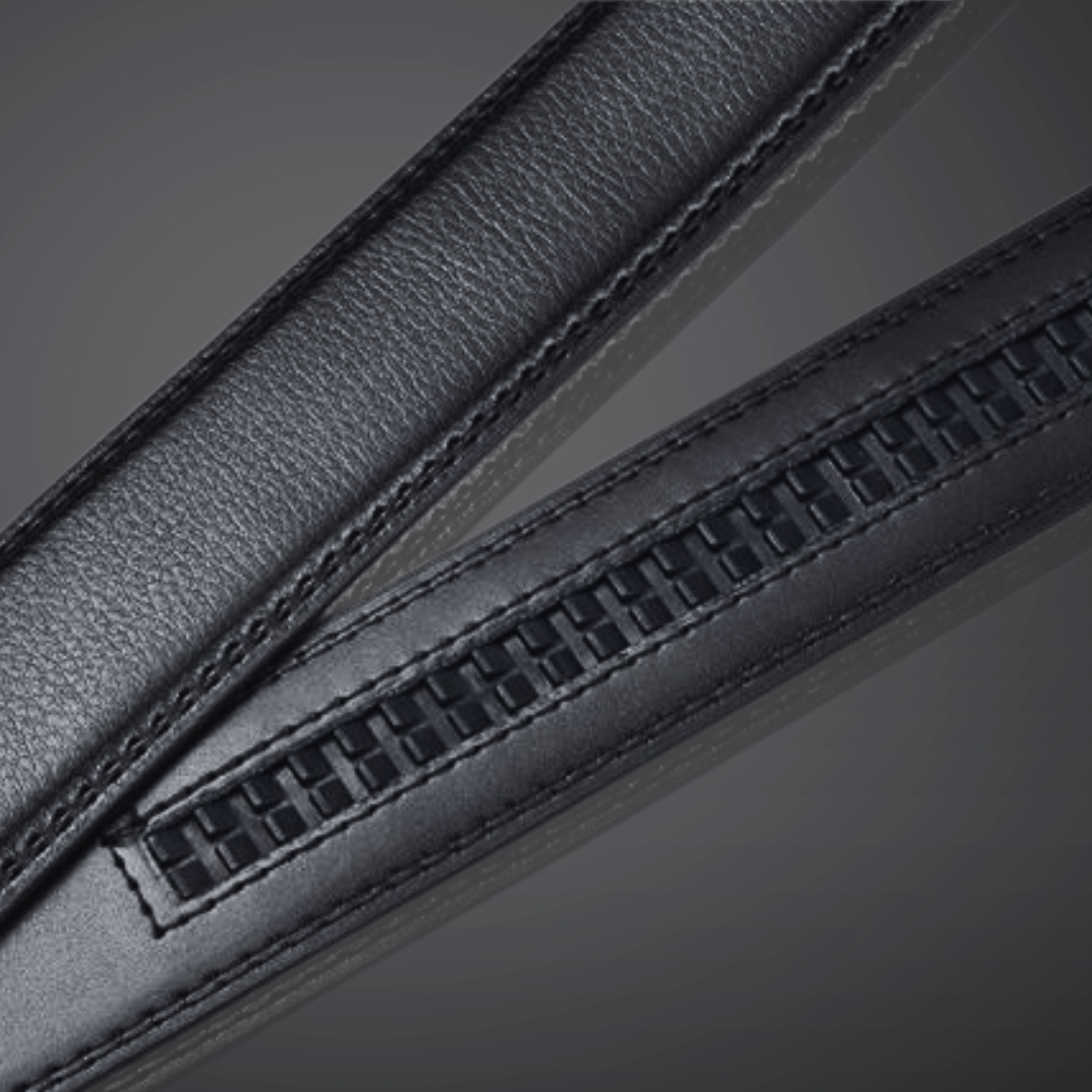 Men's Belt with Automatic Buckle - SnapFit Belt-Black-Nora Luxe