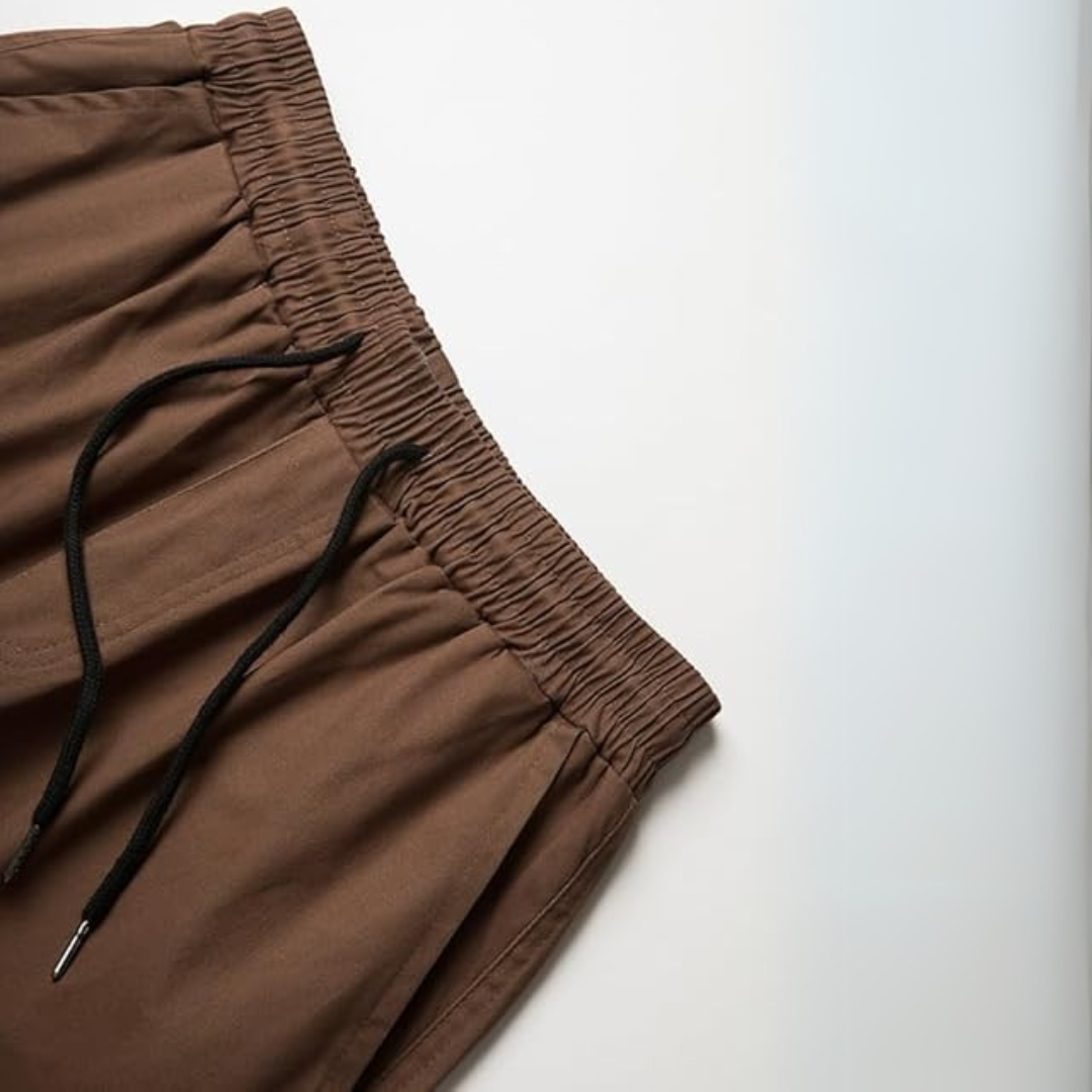 Men's Cotton Cargo Joggers - Arno-Olive green-S-Nora Luxe