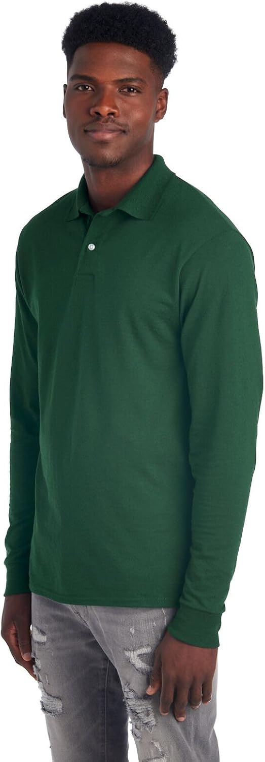 Men's Polo with Long Sleeves - Mark-Black-S-Nora Luxe