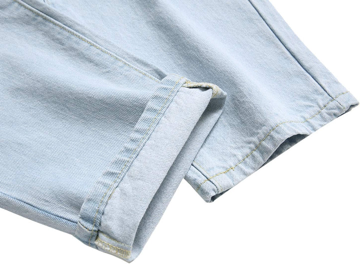 Men's Slim-Fit Ripped Jeans - Mick-Yellow-28-Nora Luxe
