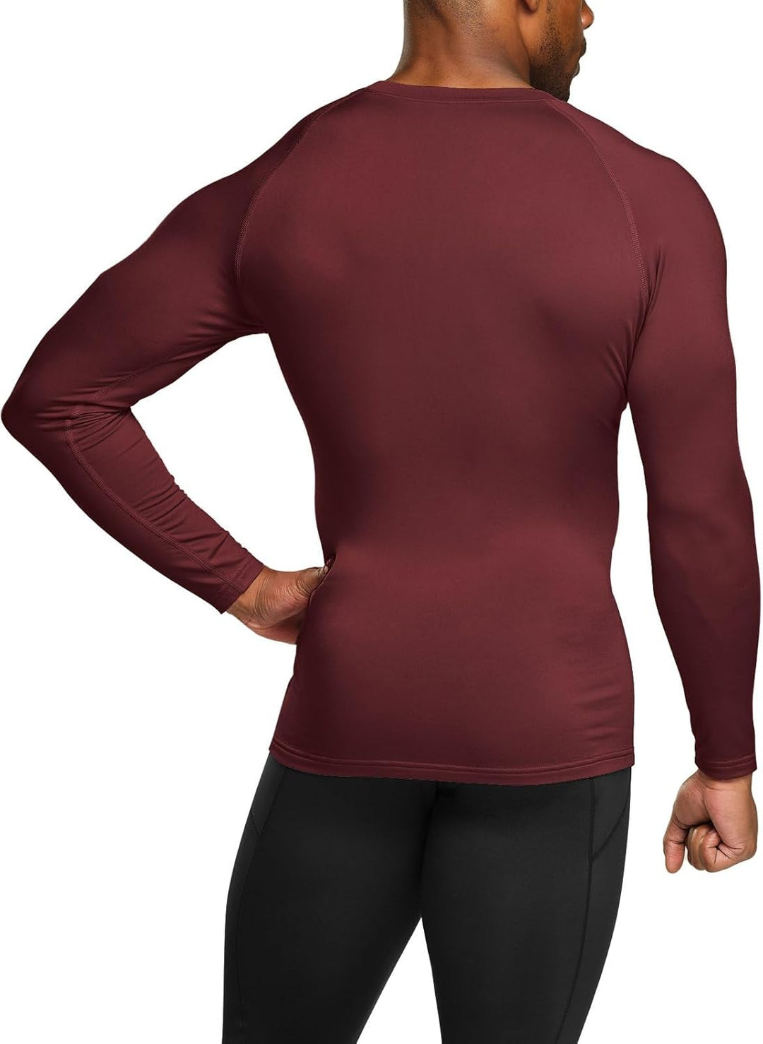Men's Thermoshirt with Long Sleeves - Alex-Black-S-Nora Luxe