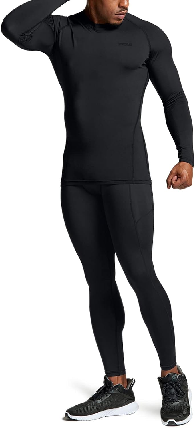 Men's Thermoshirt with Long Sleeves - Alex-Black-S-Nora Luxe