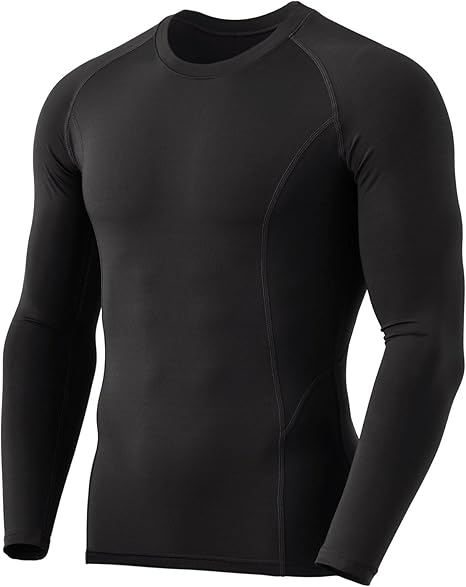Men's Thermoshirt with Long Sleeves - Alex-Black-S-Nora Luxe