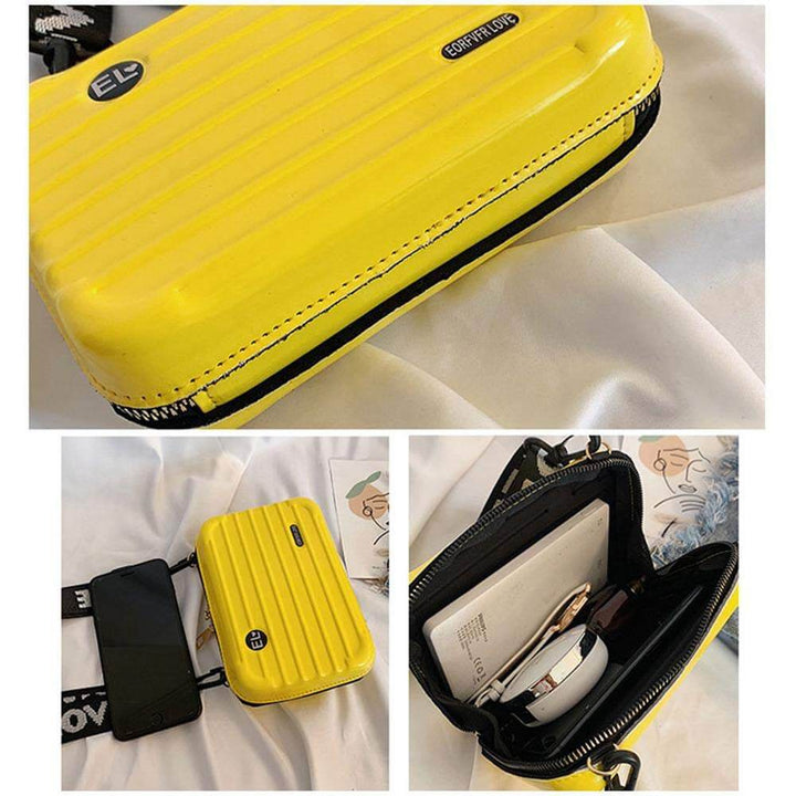 Compact Hard Shell Travel Handbag
