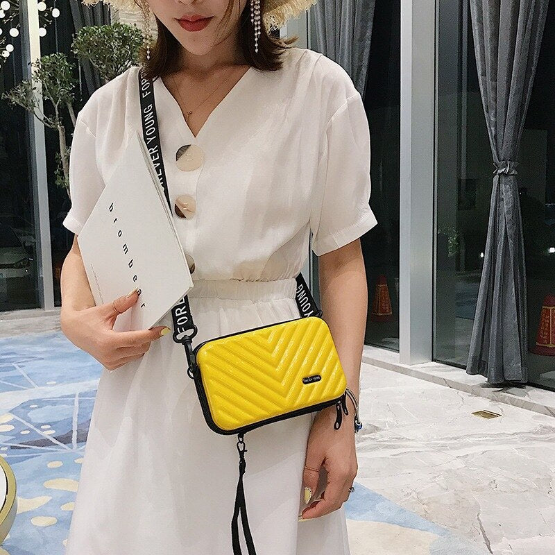 Compact Hard Shell Travel Handbag