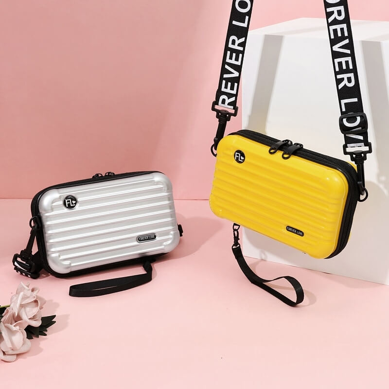 Compact Hard Shell Travel Handbag