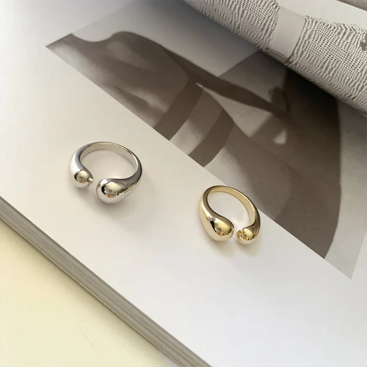 Minimalist Adjustable Ring - Elise-Gold-Nora Luxe