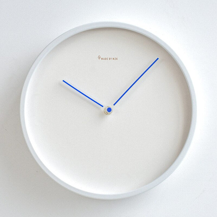 Minimalist Scandinavian Wall Clock - Skara-Blue-25cm-The Livary