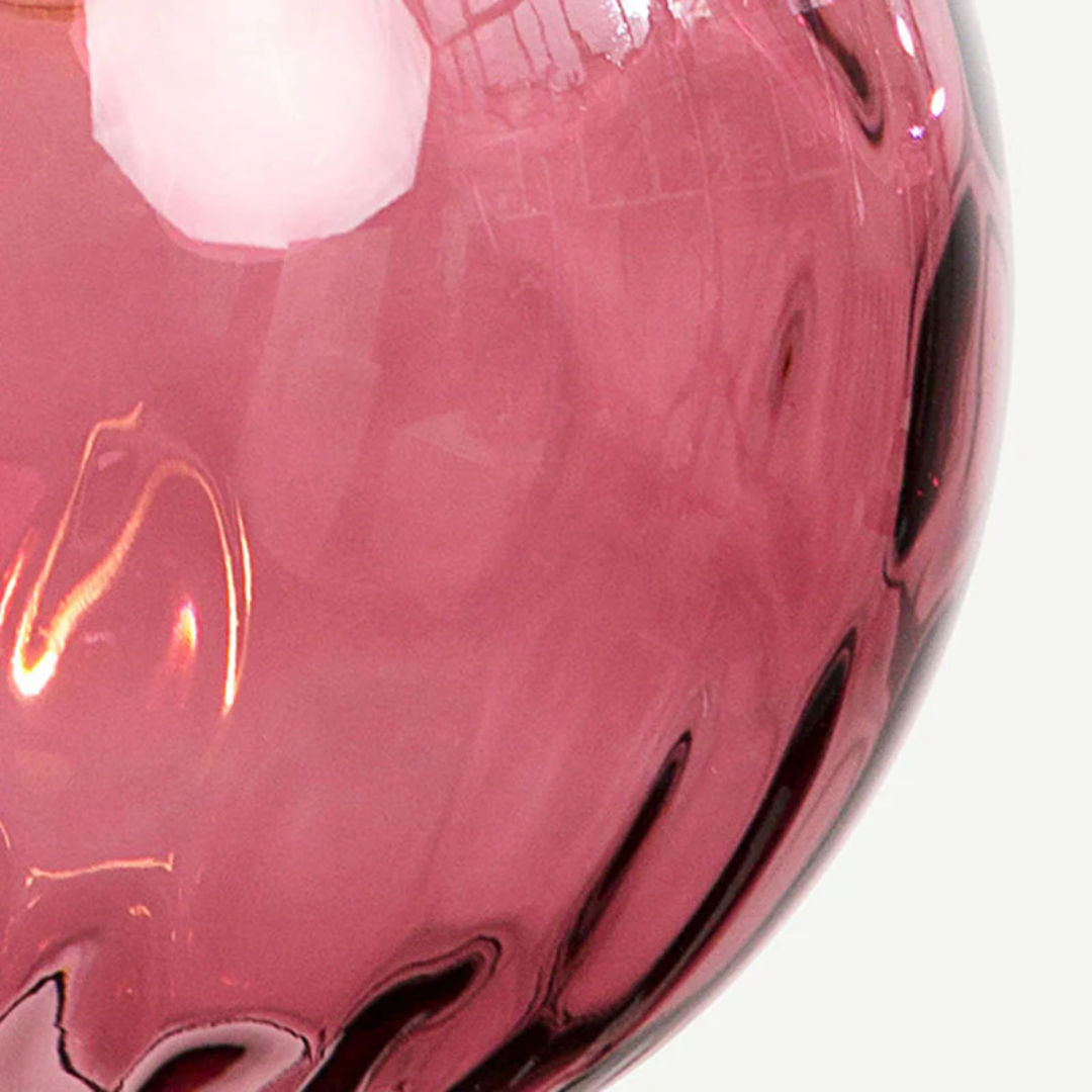 Modern Cluster Pendant Light with 3 Lamps - Cascade-Pink-Round-Nora Luxe