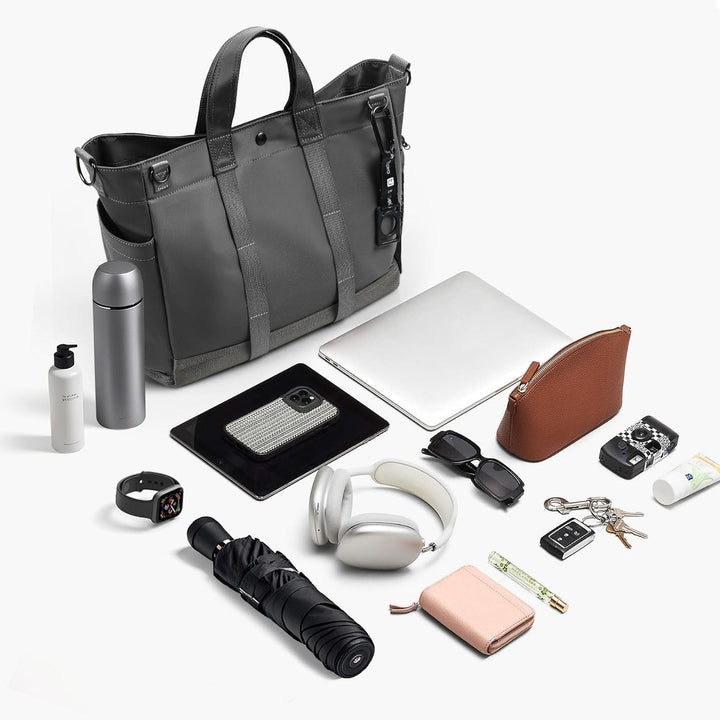 Multi-Compartment Laptop Tote Bag with Adjustable Strap – MetroCarry