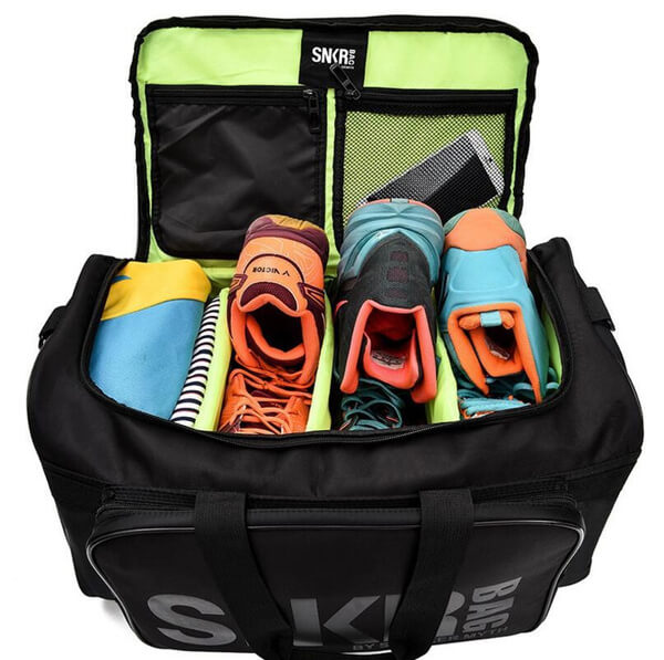 Water-Resistant Multi-Compartment Sneaker & Gear Travel Bag
