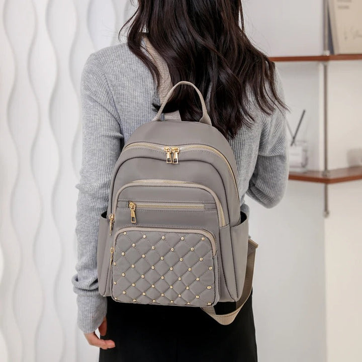 Lightweight Water-Resistant Nylon Backpack for Women – Travel & School